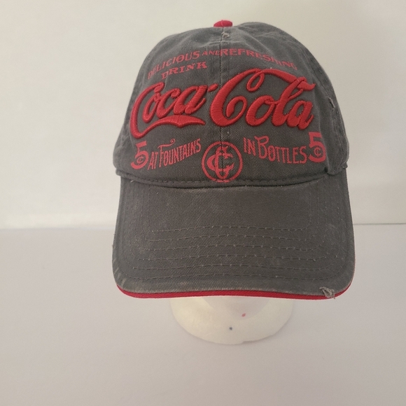 2014 Coca-Cola Gray and Red Cap Mens Adjustable - Picture 1 of 5